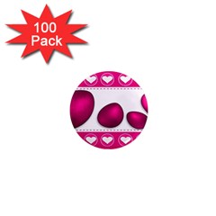 Love Celebration Easter Hearts 1  Mini Magnets (100 Pack)  by Sapixe