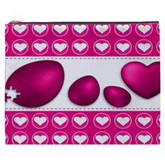 Love Celebration Easter Hearts Cosmetic Bag (xxxl)  by Sapixe