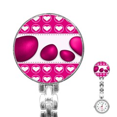 Love Celebration Easter Hearts Stainless Steel Nurses Watch by Sapixe