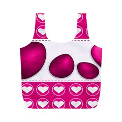 Love Celebration Easter Hearts Full Print Recycle Bags (m)  by Sapixe