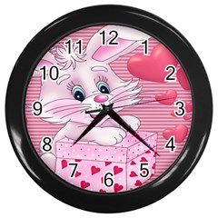 Love Celebration Gift Romantic Wall Clocks (black) by Sapixe