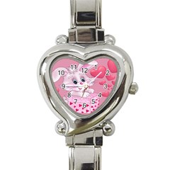 Love Celebration Gift Romantic Heart Italian Charm Watch by Sapixe