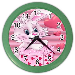 Love Celebration Gift Romantic Color Wall Clocks by Sapixe