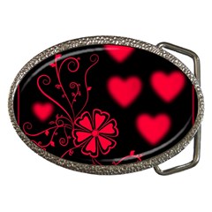 Background Hearts Ornament Romantic Belt Buckles by Sapixe