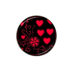 Background Hearts Ornament Romantic Hat Clip Ball Marker by Sapixe