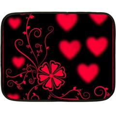 Background Hearts Ornament Romantic Double Sided Fleece Blanket (mini)  by Sapixe