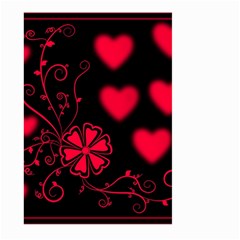 Background Hearts Ornament Romantic Large Garden Flag (two Sides) by Sapixe