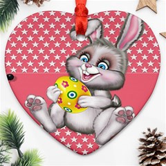 Illustration Rabbit Easter Ornament (heart) by Sapixe