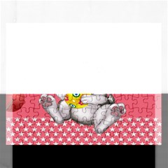 Illustration Rabbit Easter Rectangular Jigsaw Puzzl by Sapixe