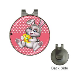 Illustration Rabbit Easter Hat Clips With Golf Markers by Sapixe