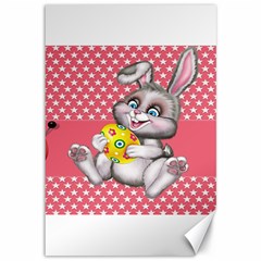 Illustration Rabbit Easter Canvas 12  X 18   by Sapixe