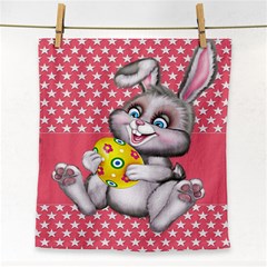 Illustration Rabbit Easter Face Towel by Sapixe