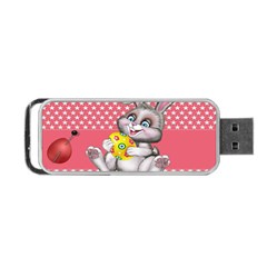 Illustration Rabbit Easter Portable Usb Flash (one Side) by Sapixe