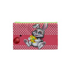 Illustration Rabbit Easter Cosmetic Bag (xs) by Sapixe