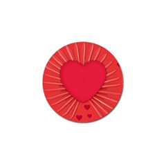 Background Texture Heart Love Golf Ball Marker (10 Pack) by Sapixe