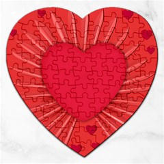 Background Texture Heart Love Jigsaw Puzzle (heart) by Sapixe