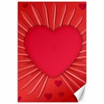 Background Texture Heart Love Canvas 12  x 18   11.88 x17.36  Canvas - 1