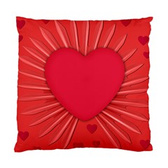 Background Texture Heart Love Standard Cushion Case (two Sides) by Sapixe