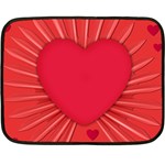 Background Texture Heart Love Fleece Blanket (Mini) 35 x27  Blanket