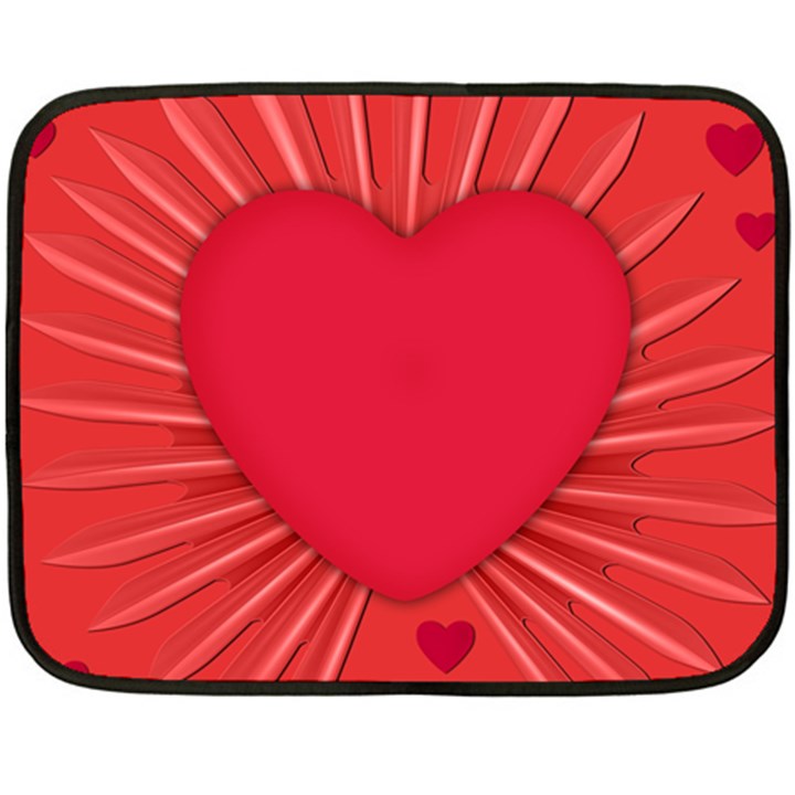 Background Texture Heart Love Fleece Blanket (Mini)