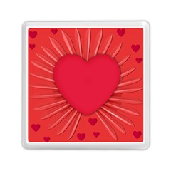 Background Texture Heart Love Memory Card Reader (square)  by Sapixe