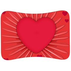 Background Texture Heart Love Velour Seat Head Rest Cushion