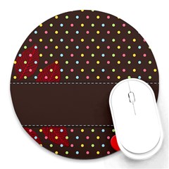 Design Background Reason Texture Round Mousepads by Sapixe