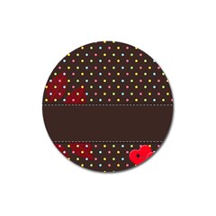 Design Background Reason Texture Magnet 3  (round) by Sapixe