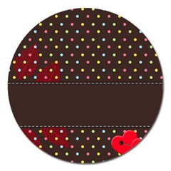 Design Background Reason Texture Magnet 5  (round) by Sapixe