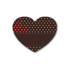 Design Background Reason Texture Heart Coaster (4 Pack)  by Sapixe