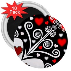 Ornament Background 3  Magnets (10 pack) 