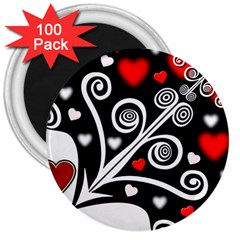 Ornament Background 3  Magnets (100 pack)