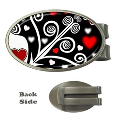 Ornament Background Money Clips (Oval) 