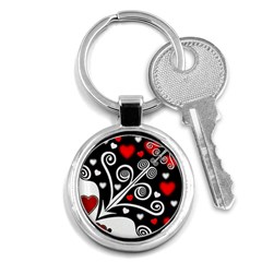 Ornament Background Key Chains (Round) 