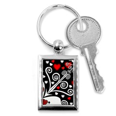 Ornament Background Key Chains (Rectangle) 