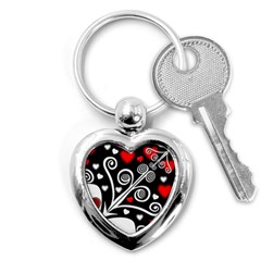 Ornament Background Key Chains (Heart) 