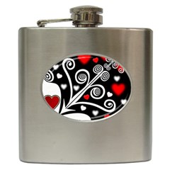 Ornament Background Hip Flask (6 oz)