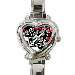 Ornament Background Heart Italian Charm Watch