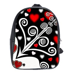 Ornament Background School Bag (Large)