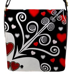 Ornament Background Flap Messenger Bag (S)