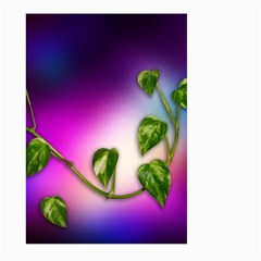 Leaves Green Leaves Background Large Garden Flag (two Sides) by Sapixe