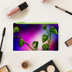 Leaves Green Leaves Background Cosmetic Bag (xs) by Sapixe