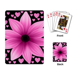 Flower Plant Floral Petal Nature Playing Card by Sapixe