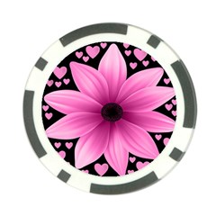 Flower Plant Floral Petal Nature Poker Chip Card Guard by Sapixe