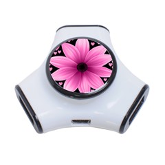 Flower Plant Floral Petal Nature 3-port Usb Hub by Sapixe