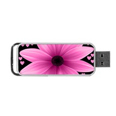 Flower Plant Floral Petal Nature Portable Usb Flash (two Sides) by Sapixe