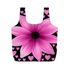 Flower Plant Floral Petal Nature Full Print Recycle Bags (m)  by Sapixe