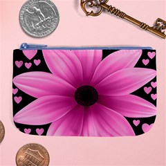 Flower Plant Floral Petal Nature Large Coin Purse by Sapixe