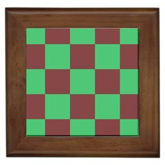 Background Checkers Squares Tile Framed Tiles by Sapixe