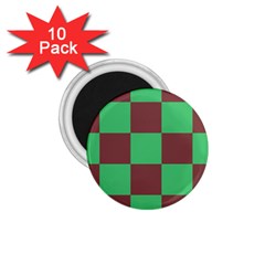 Background Checkers Squares Tile 1 75  Magnets (10 Pack)  by Sapixe